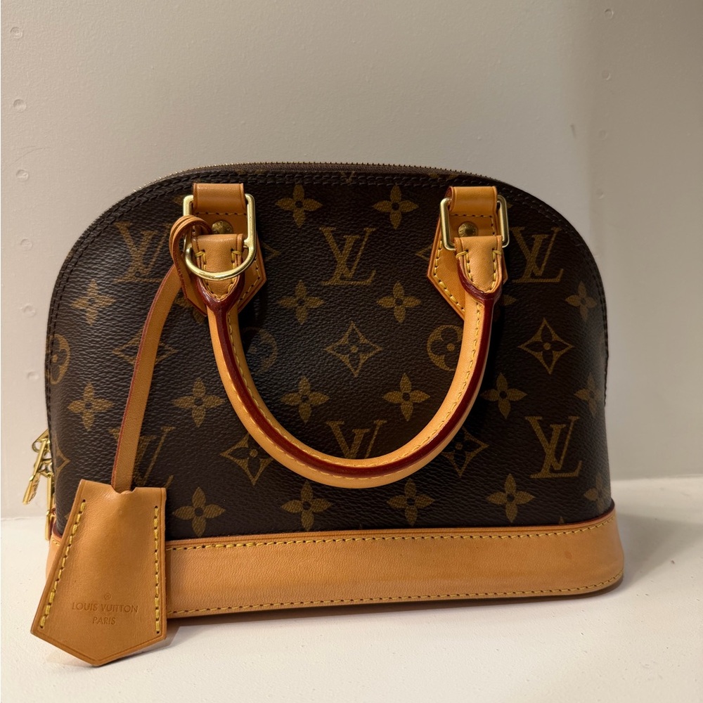 Louis Vuitton Monogram Alma Satchel authentic
